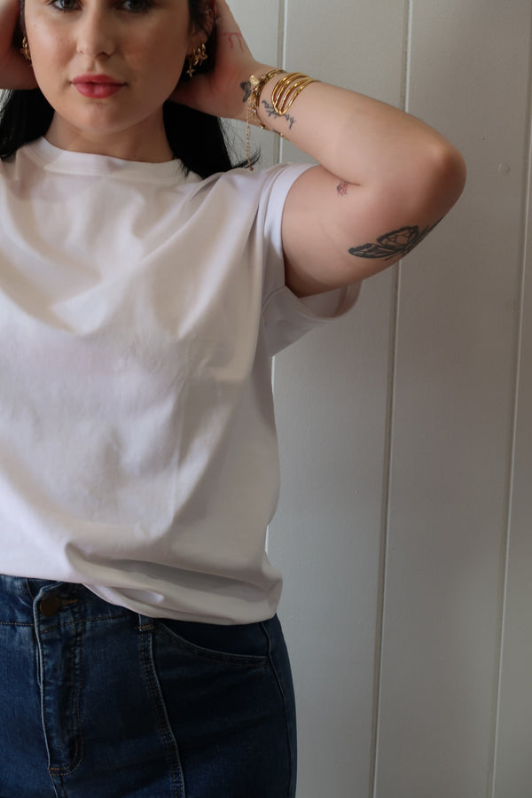 Rhodes Tee White