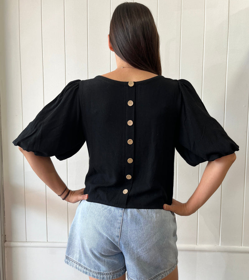 Belle Blouse Black