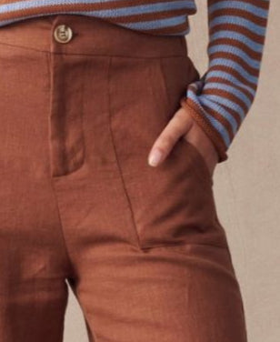 Jude Linen Pants Rust