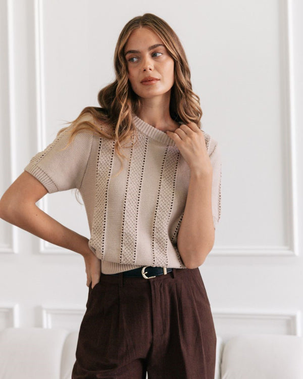 Kate Knit Beige