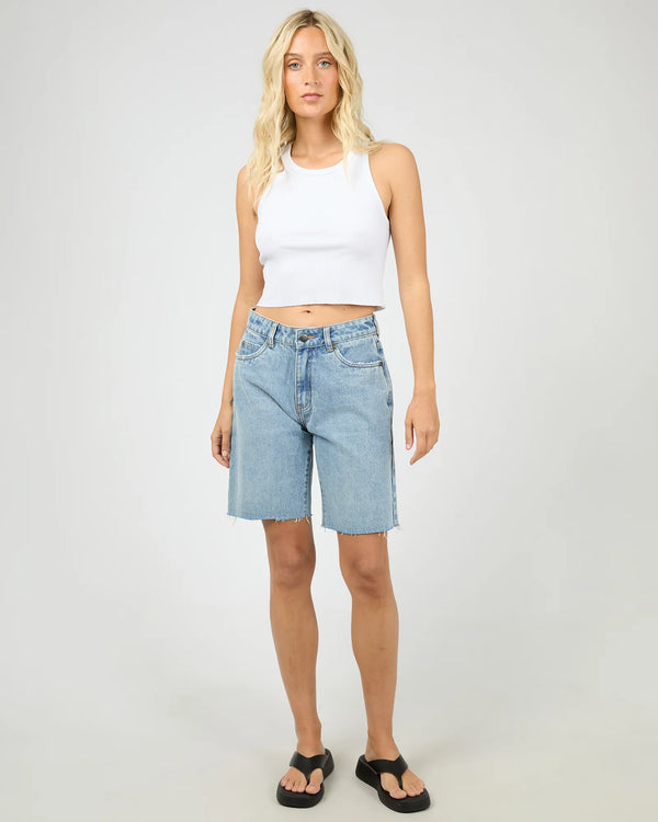 Lexie Denim Jort Light Blue