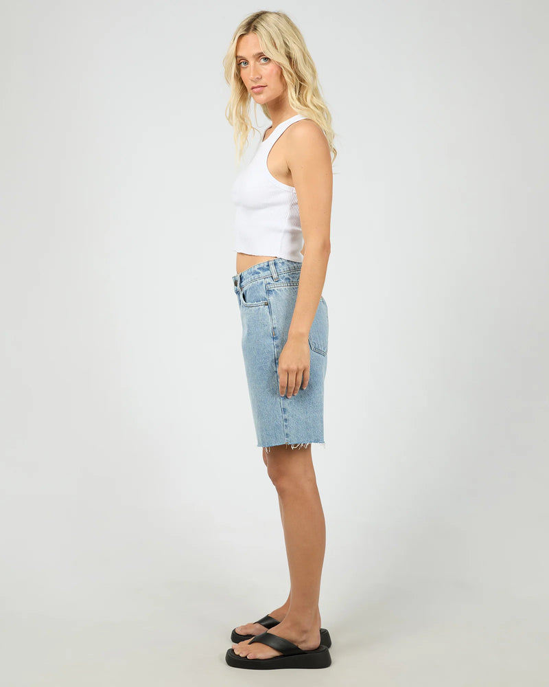 Lexie Denim Jort Light Blue