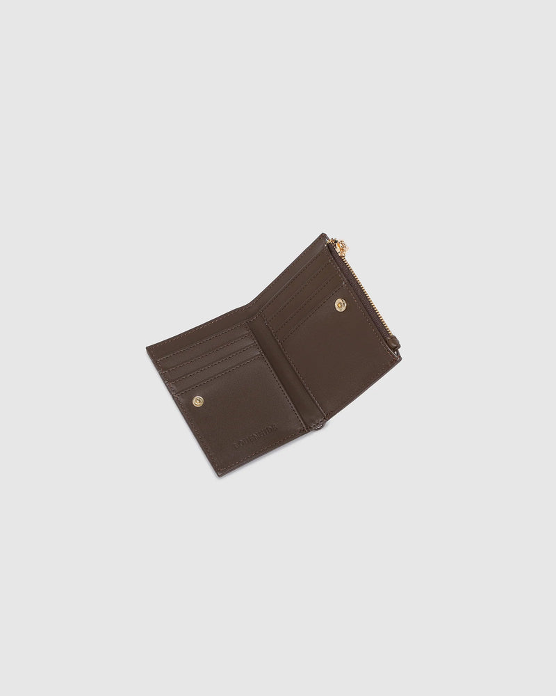 Lily Woven Wallet Chocolate