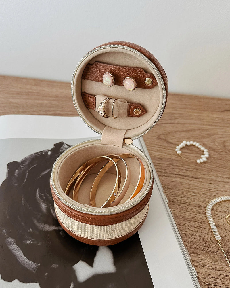 Loz Jewellery Box Canvas/Tan