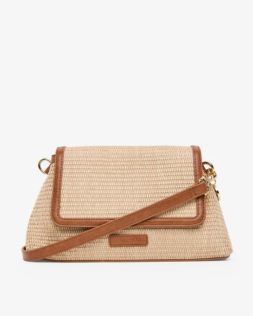 Lugano Crossbody Bag Tan Weave