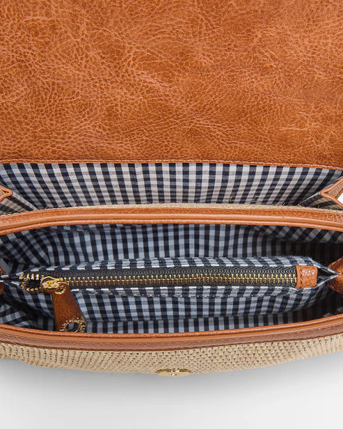 Lugano Crossbody Bag Tan Weave