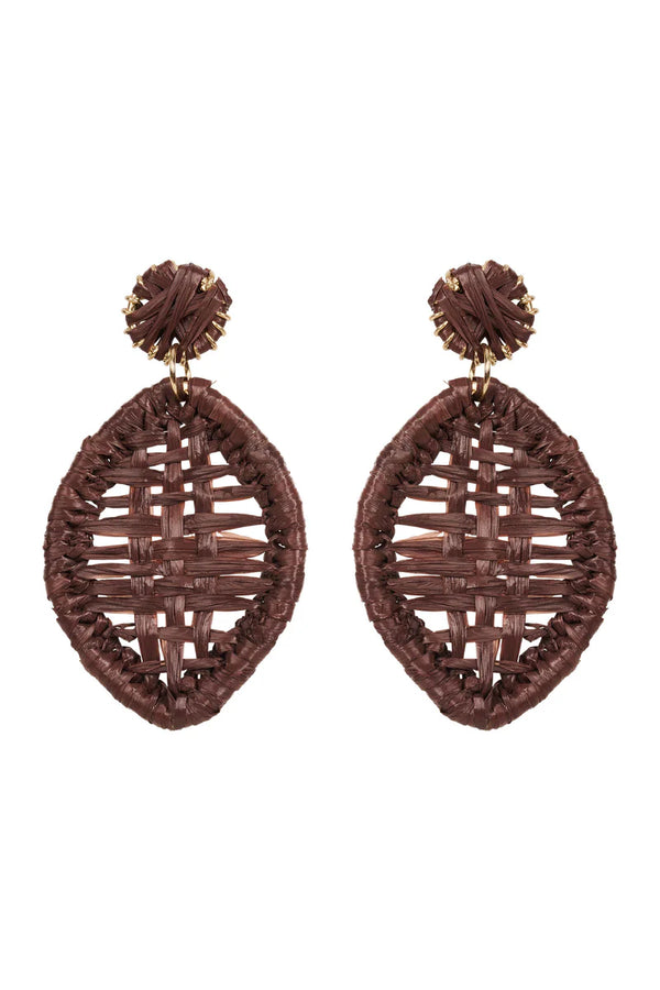 Matera Drop Earring Choc Tear