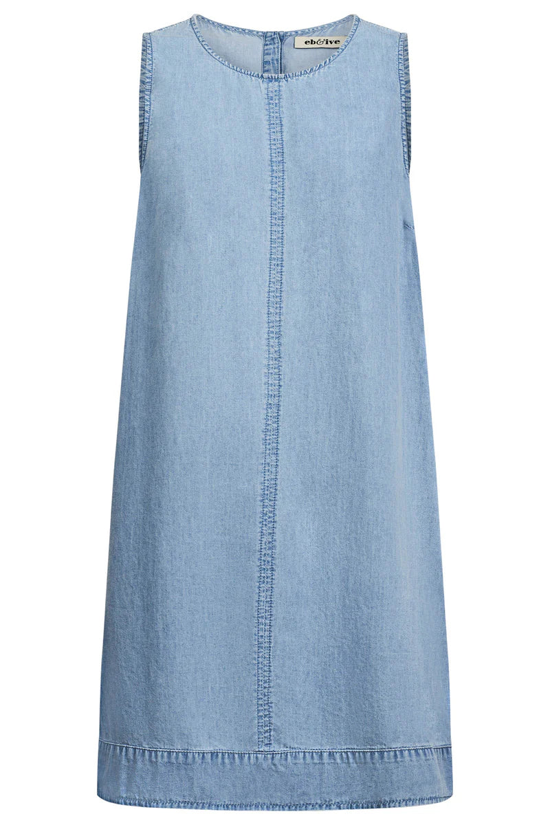 Melenia Denim Tank Dress Denim