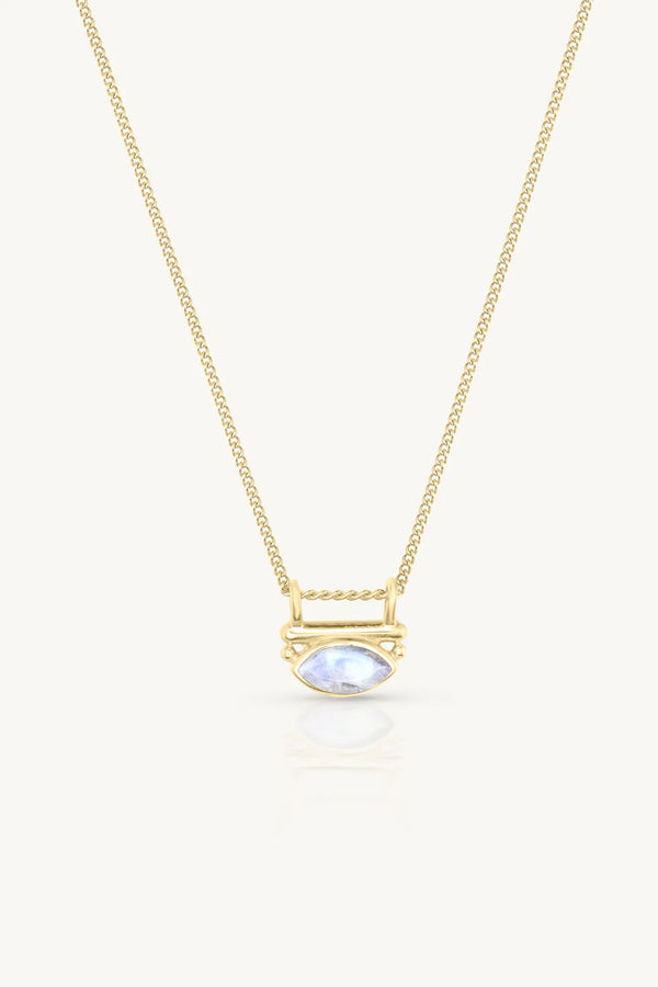 Nyra Moonstone Gold Necklace