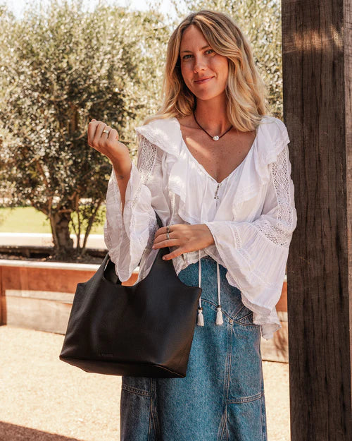 Paisley Handbag Black