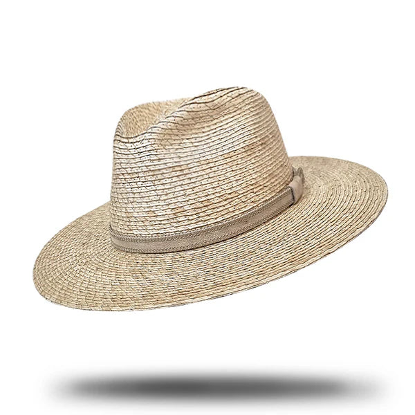 Palm Straw Fedora Natural