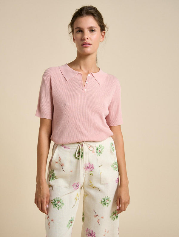 Polo Top Pink