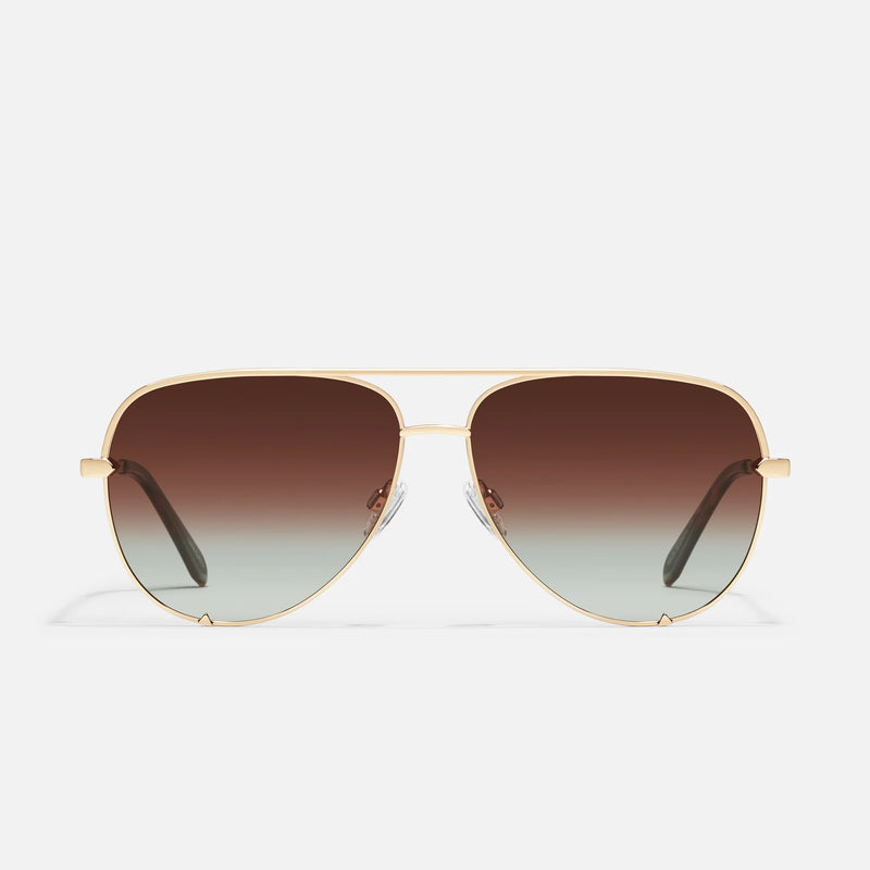 High Key Gold Frame / Brown Fade Polarised Lens