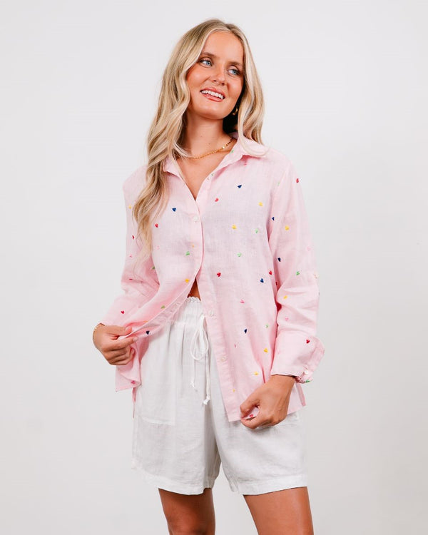 Queen Of Hearts Shirt Pink