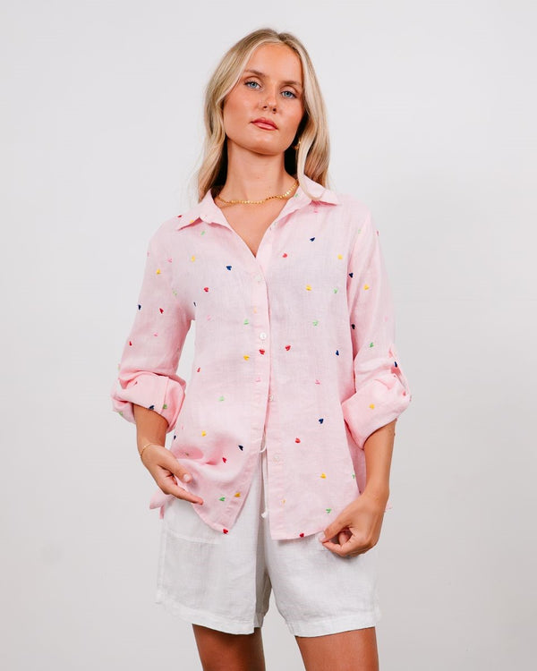 Queen Of Hearts Shirt Pink