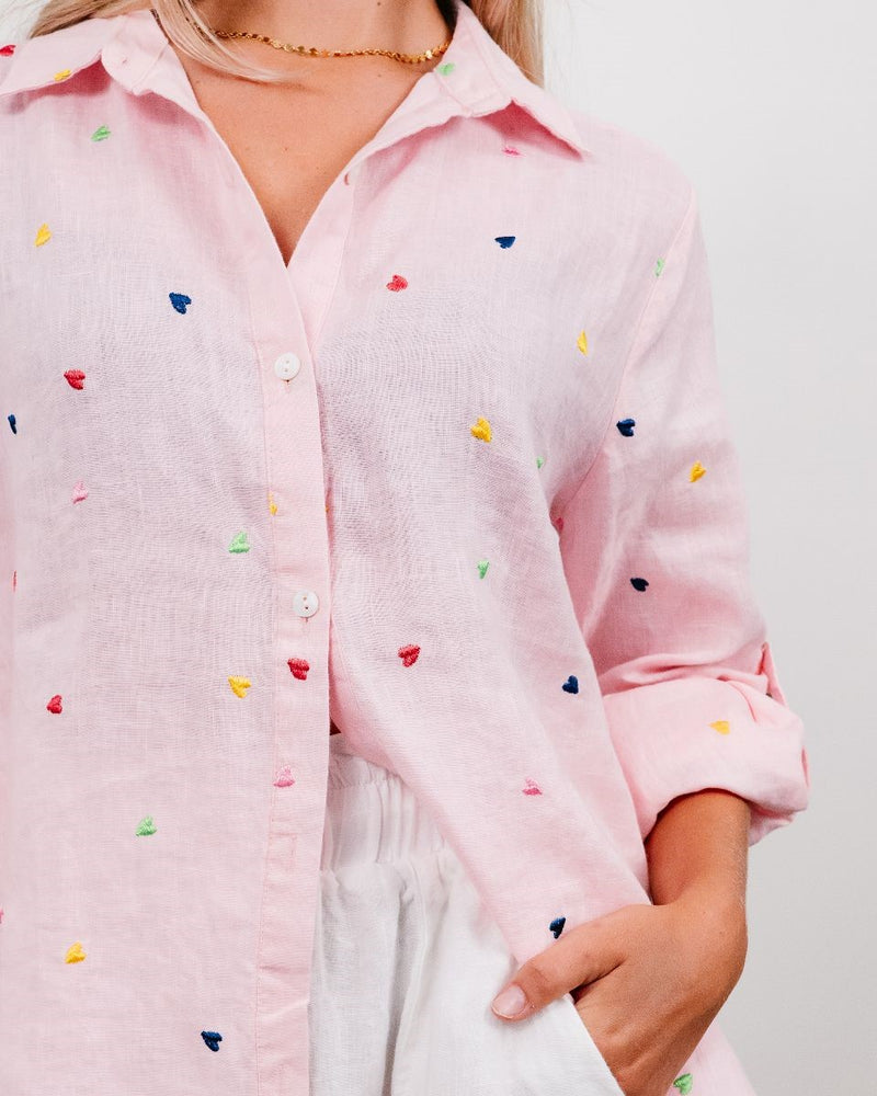 Queen Of Hearts Shirt Pink