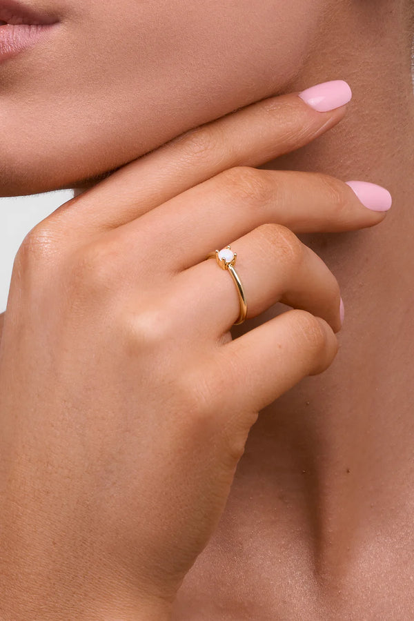 Emery Opal Gold Ring