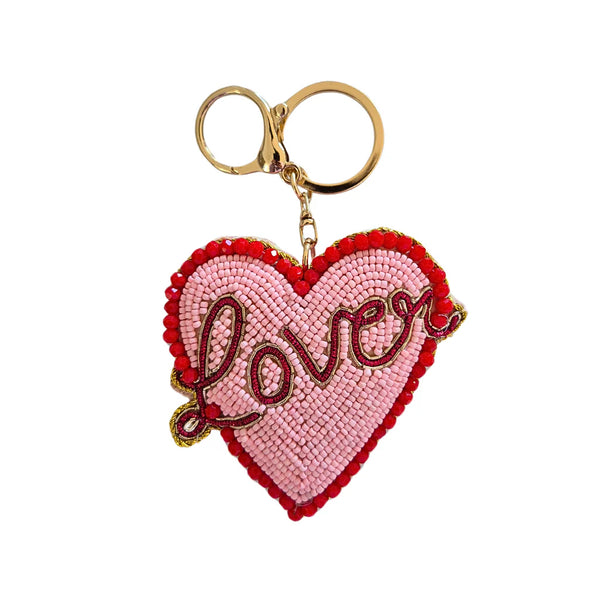 Beaded Keychain Love