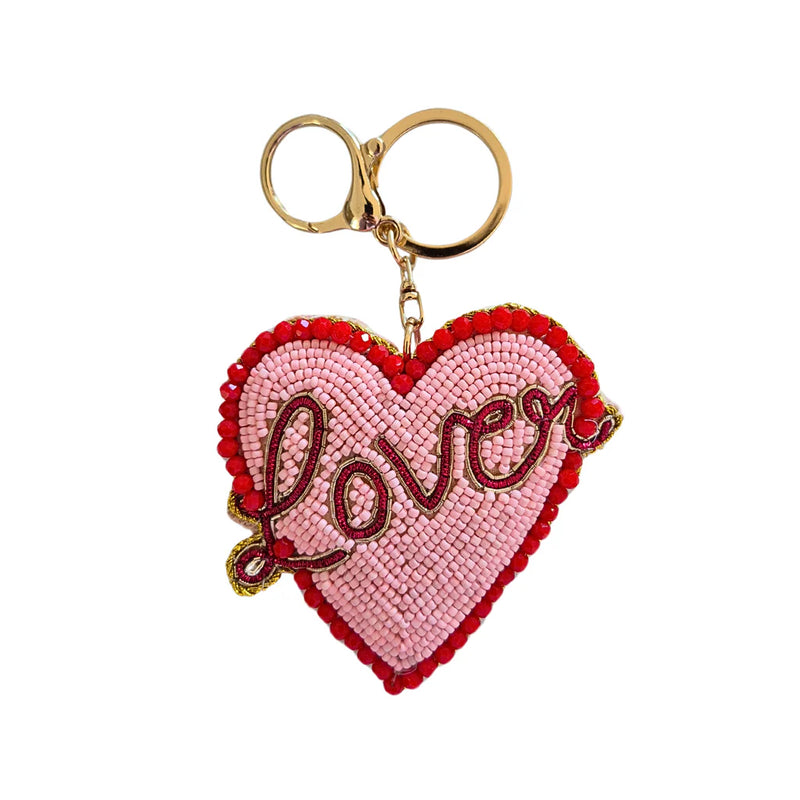 Beaded Keychain Love