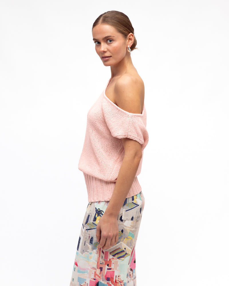 Sorbet Knit Top Pink