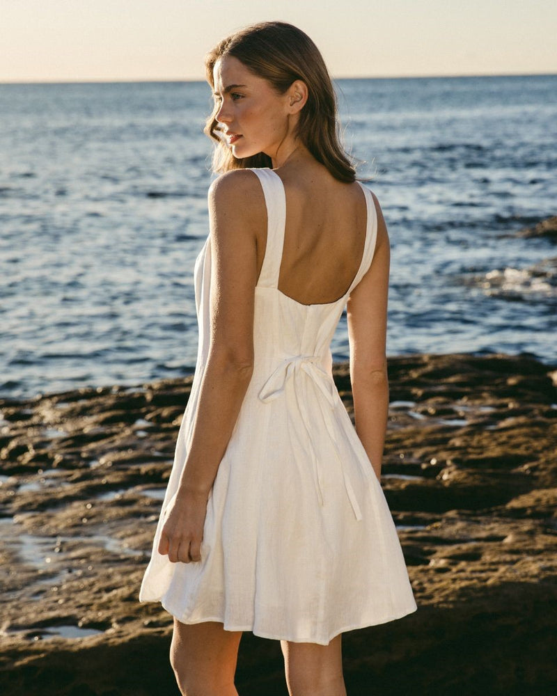 Tide Mini Dress White