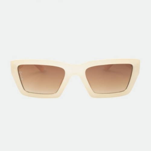Fairfax Sunglasses Frosted Ivory/Brown Fade