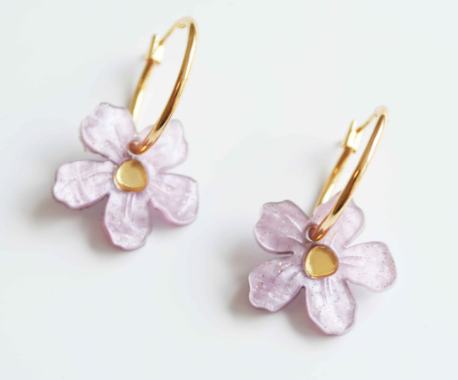 Wildflower Earrings Lavendar