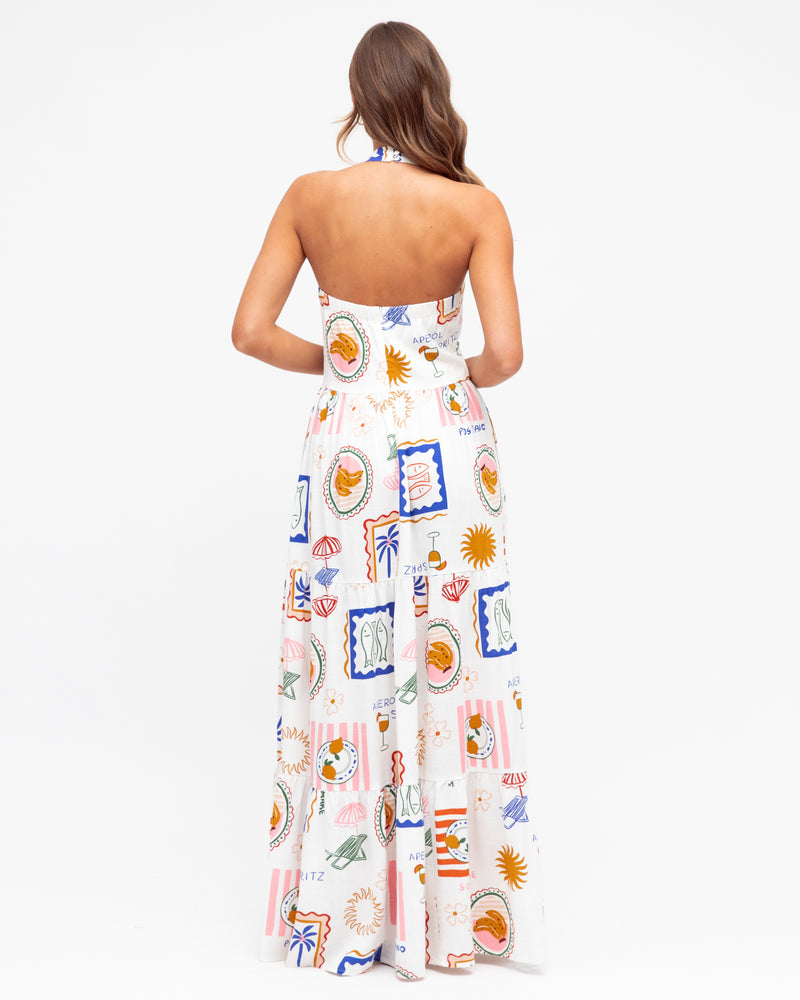 Aperol Maxi Dress