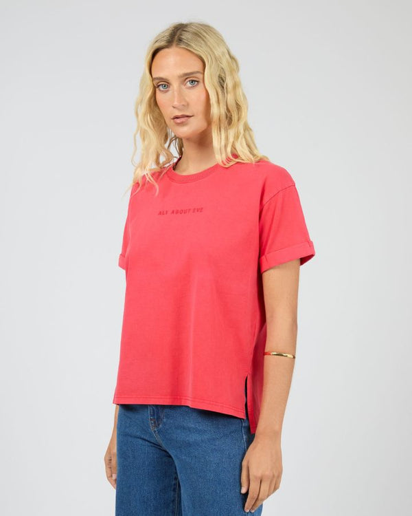AAE Washed Tee Red