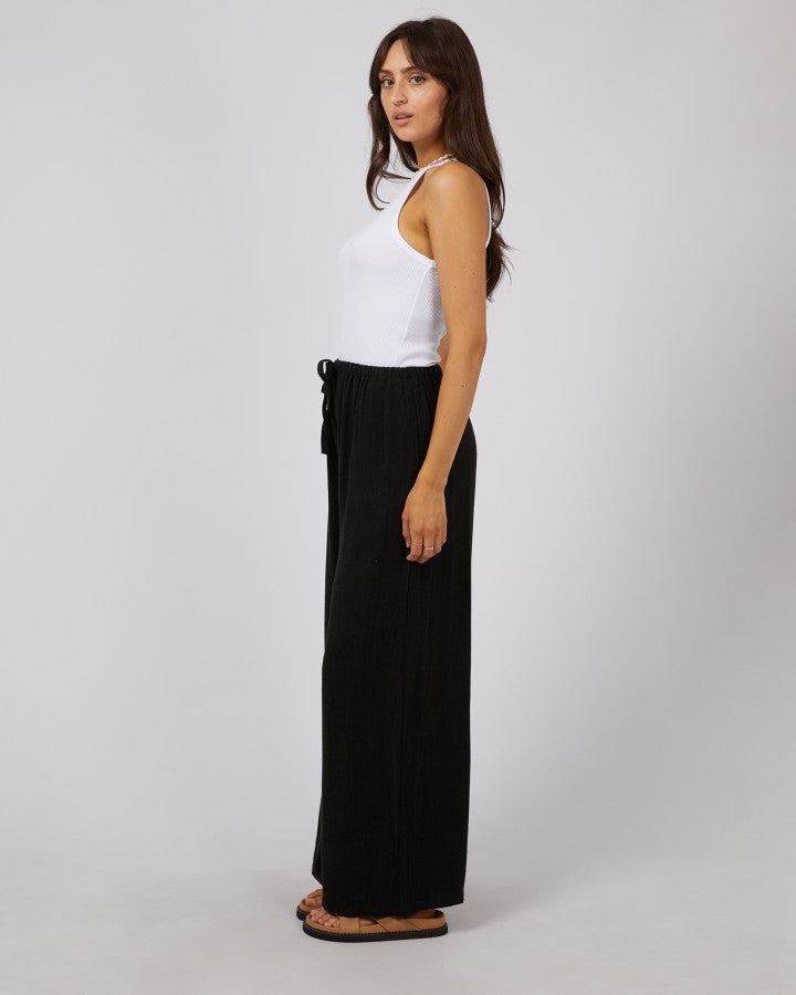 Luxe Linen Pant Black