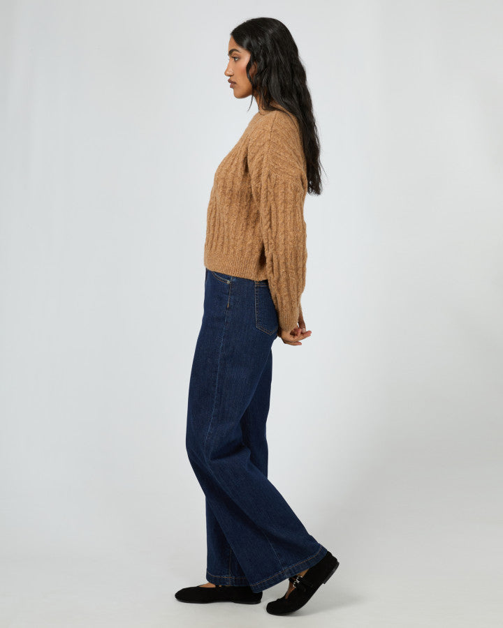 Margaux Cable Knit Tan