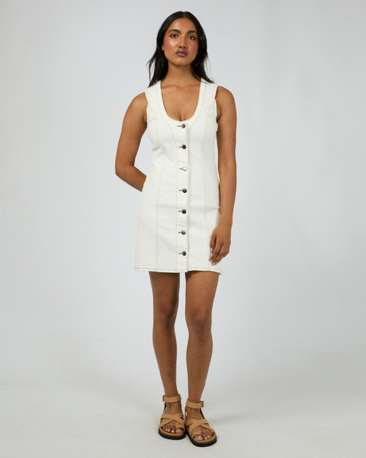 Peta Mini Dress Vintage White