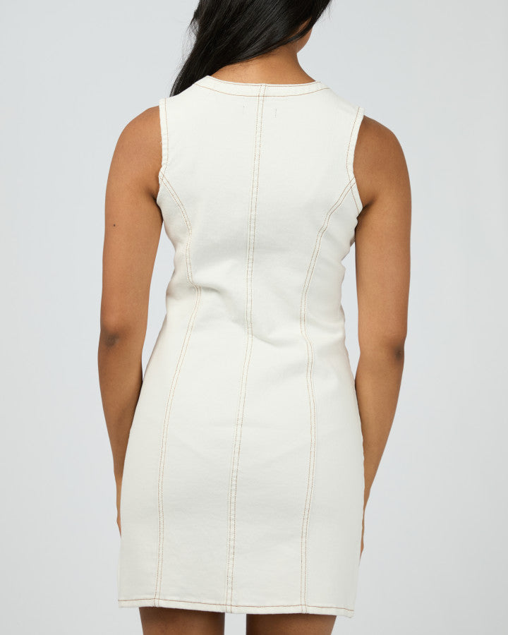 Peta Mini Dress Vintage White