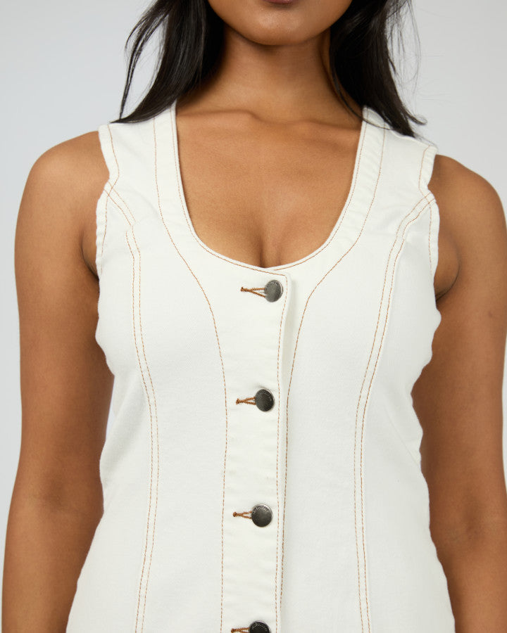 Peta Mini Dress Vintage White