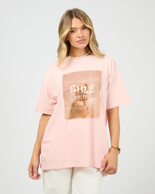 Postcard Relaxed Tee Rose