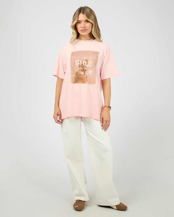 Postcard Relaxed Tee Rose
