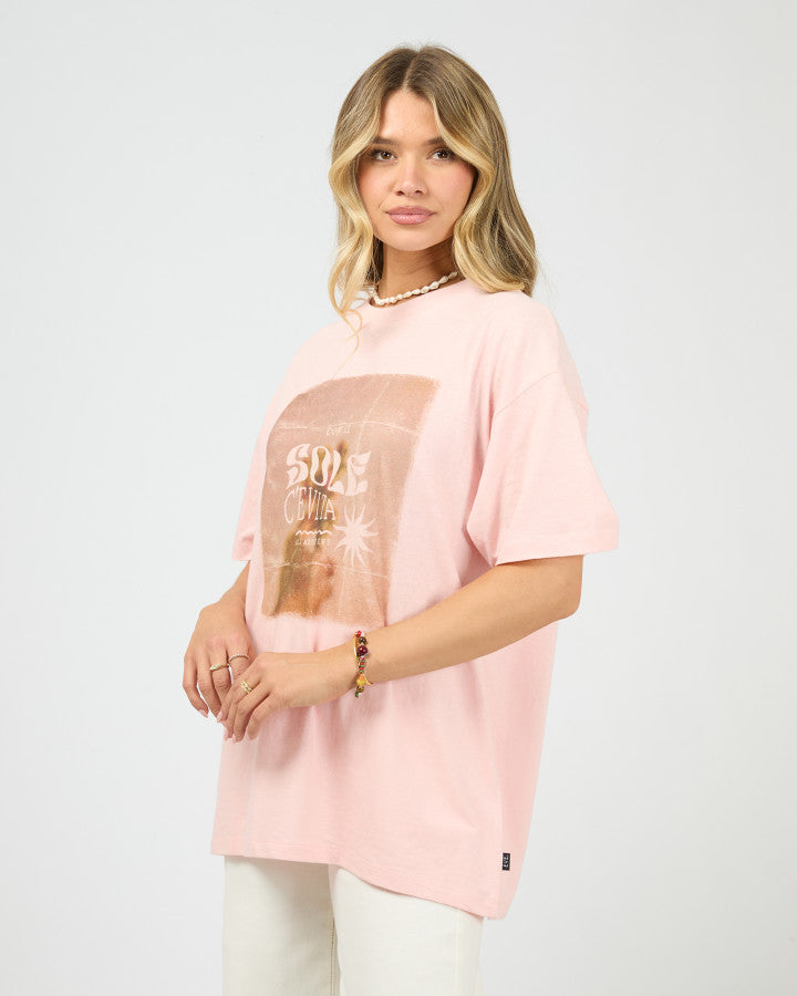 Postcard Relaxed Tee Rose