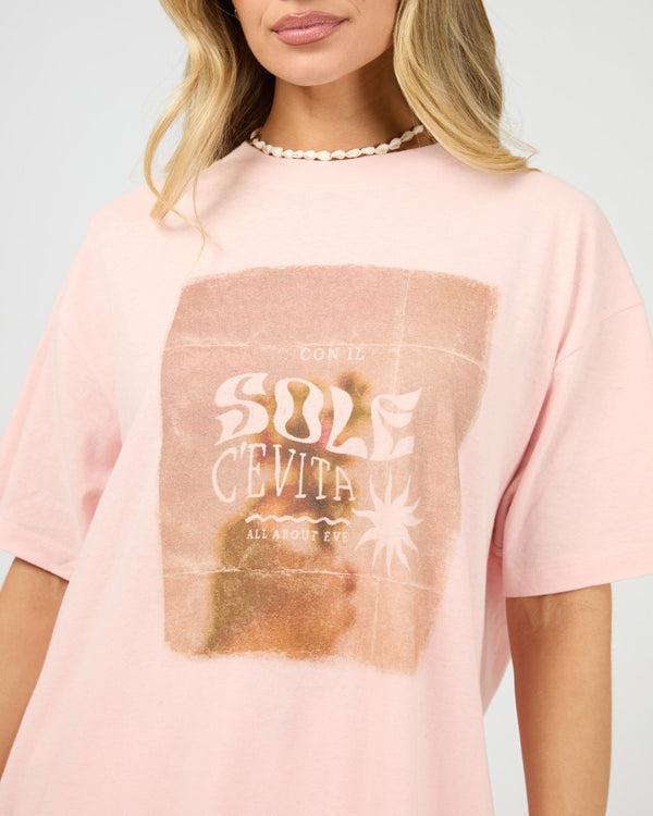 Postcard Relaxed Tee Rose