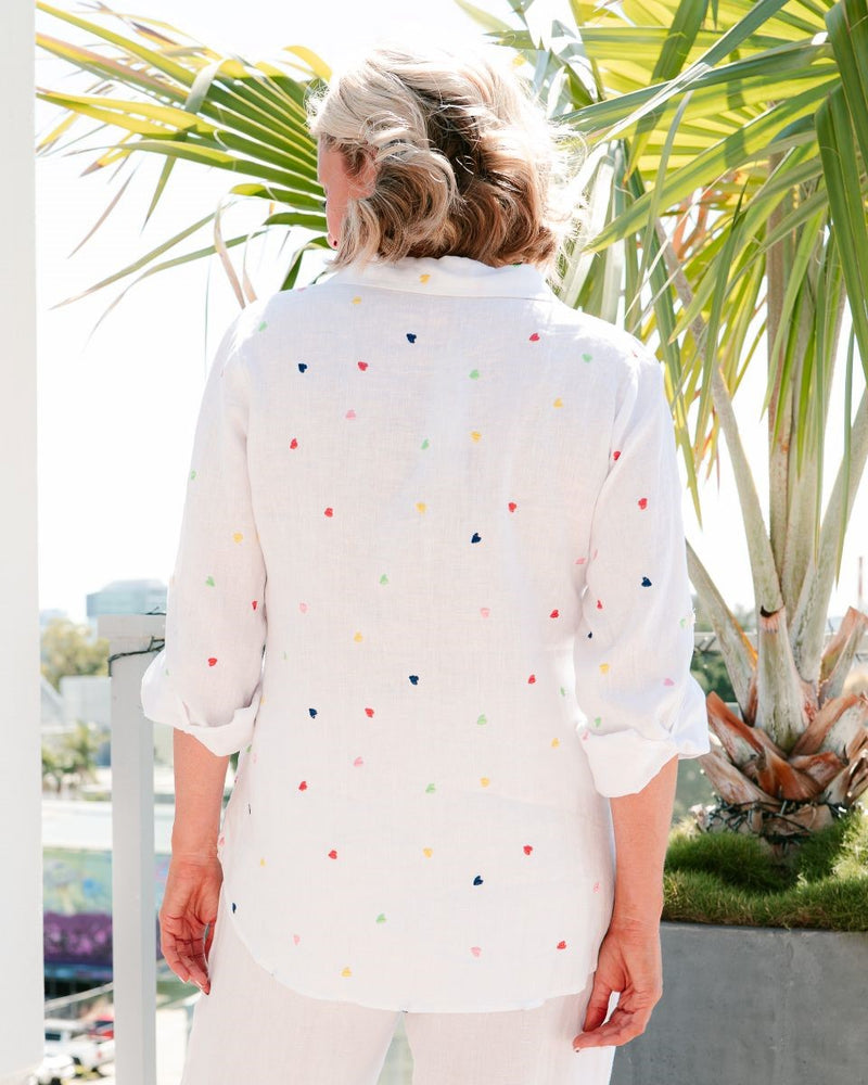 Queen Of Hearts Shirt White