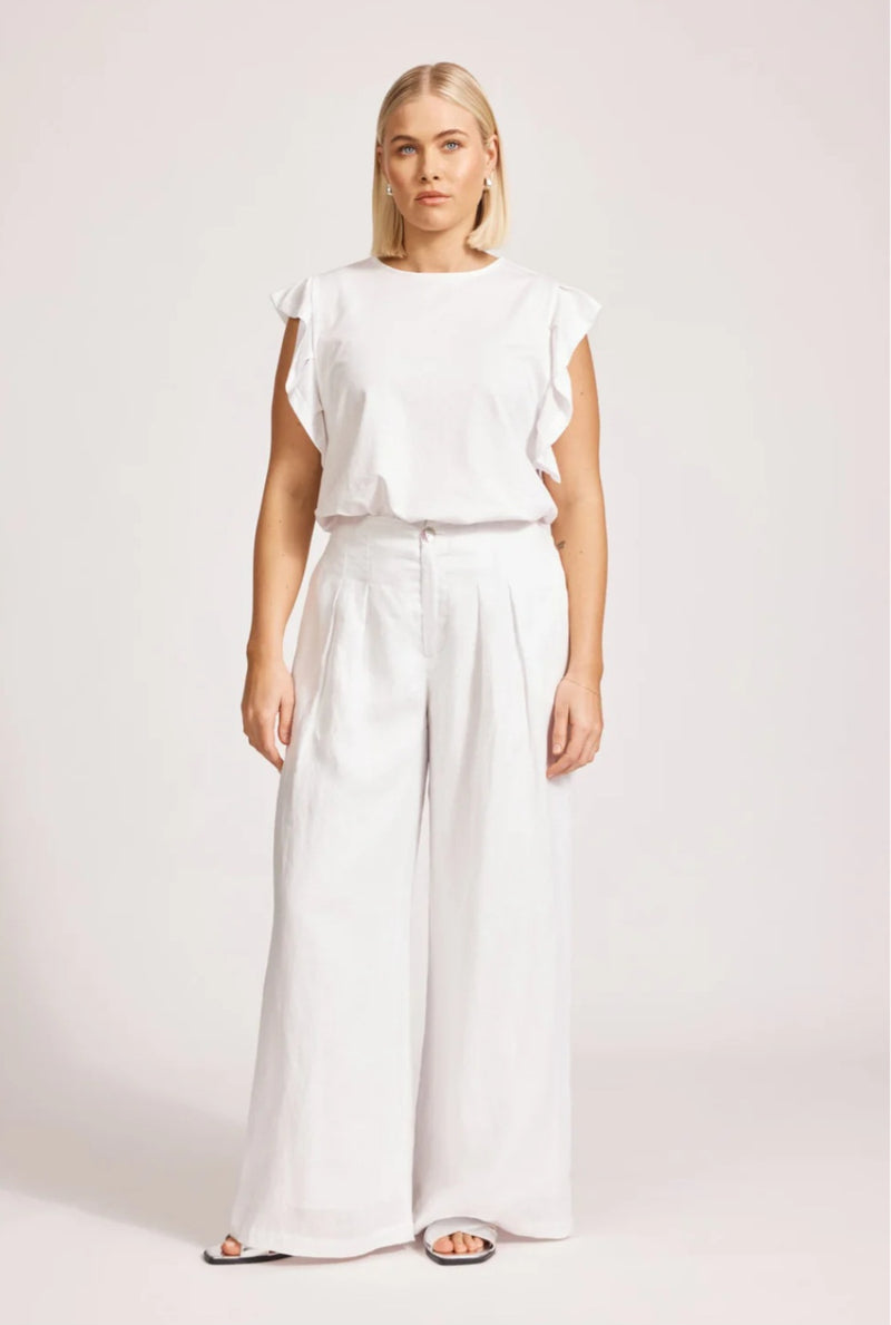 Miramar Palazzo Pant White