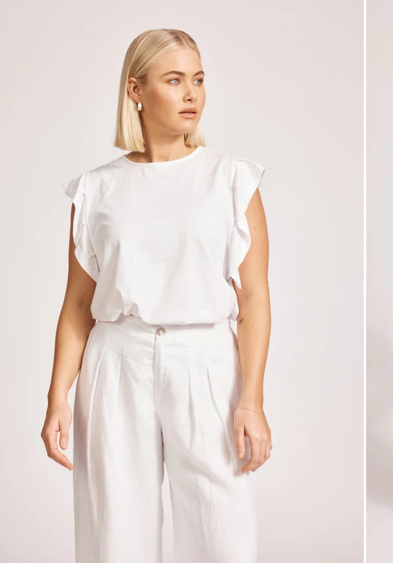 Miramar Palazzo Pant White