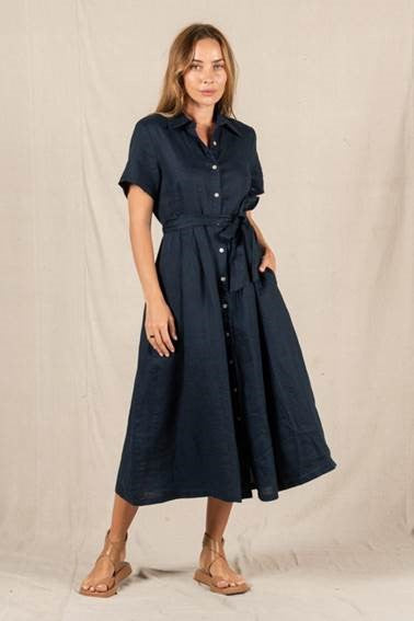 Salerno Dress Navy