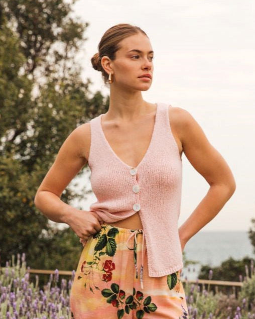 Shelley Knit Top Pink
