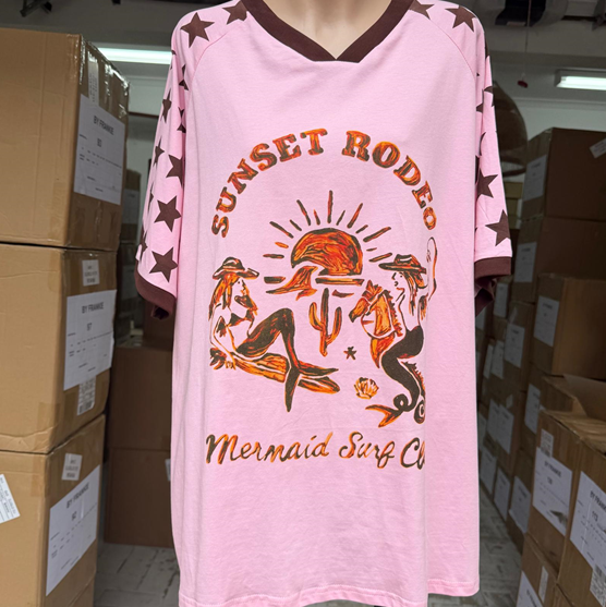Sunset Mermaid Club Tee