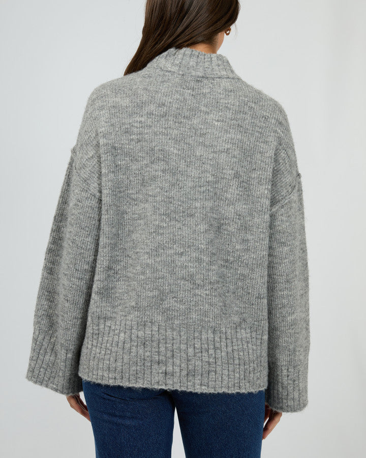 Suki Knit Jumper Grey Marle