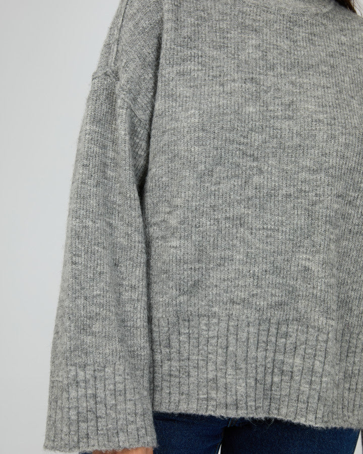 Suki Knit Jumper Grey Marle
