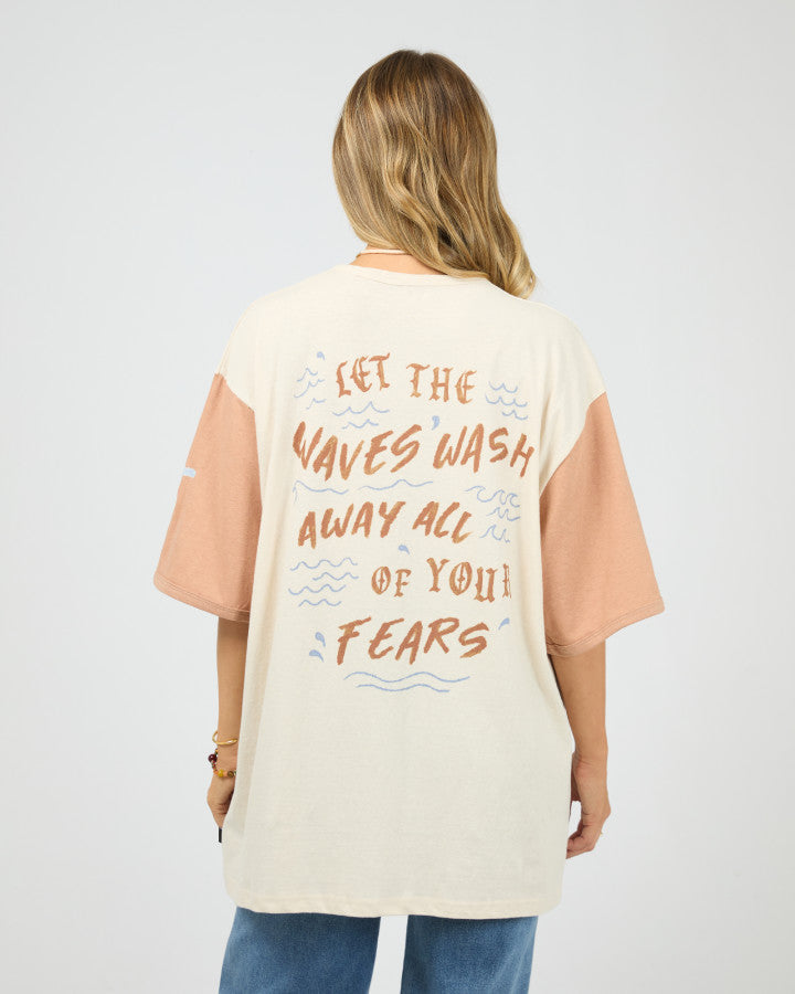 Sun Salt Sea Oversized Tee Vanilla