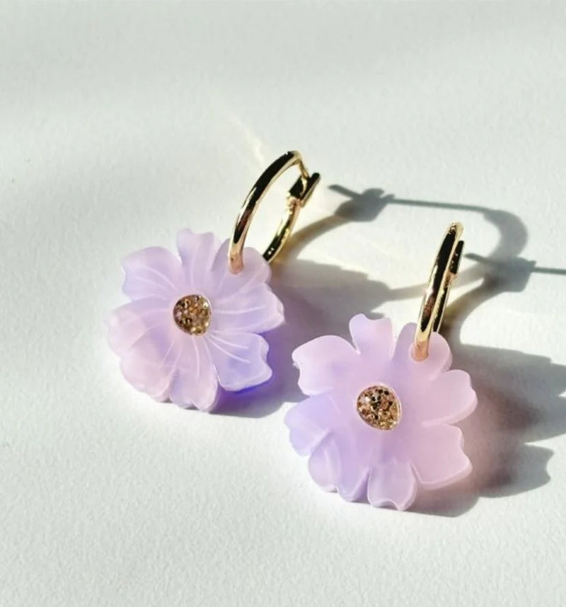 Wildflowers Earrings Lavender