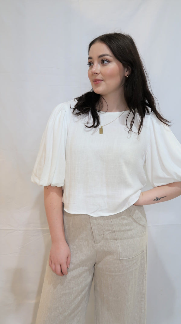 Belle Blouse White