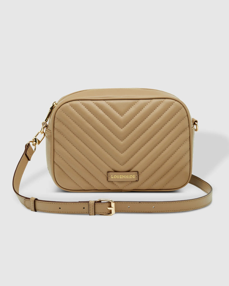 Anastasia Quilted Crossbody Coffee